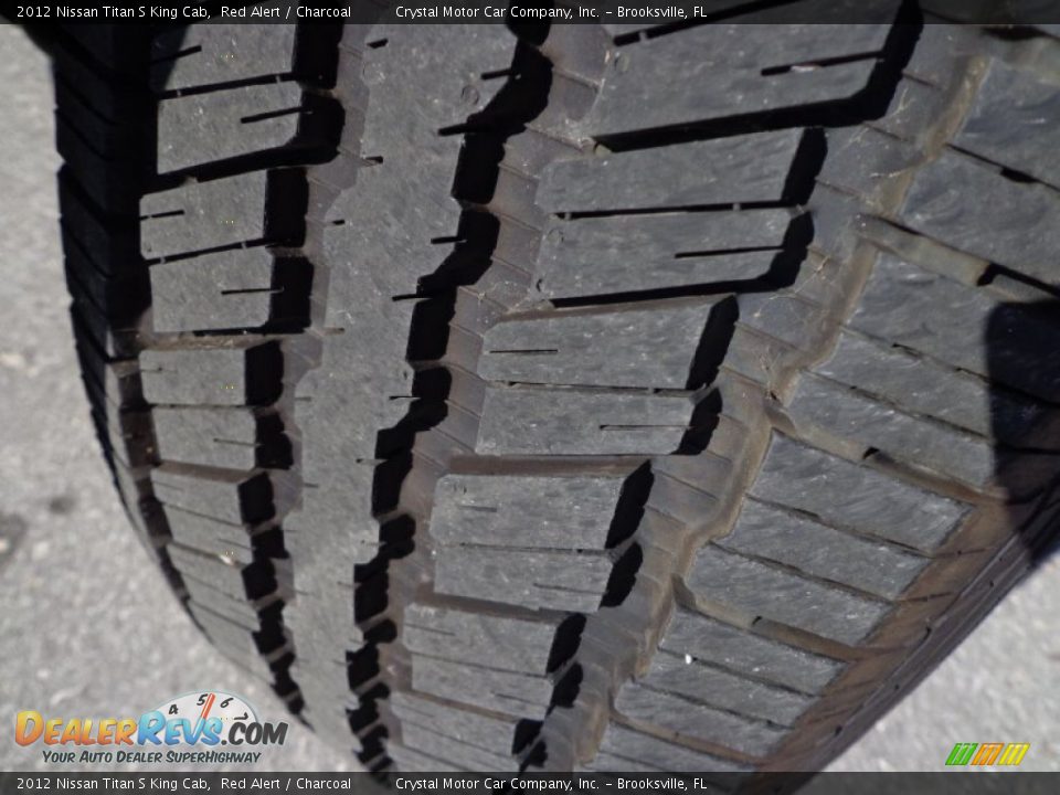 2012 Nissan Titan S King Cab Red Alert / Charcoal Photo #15
