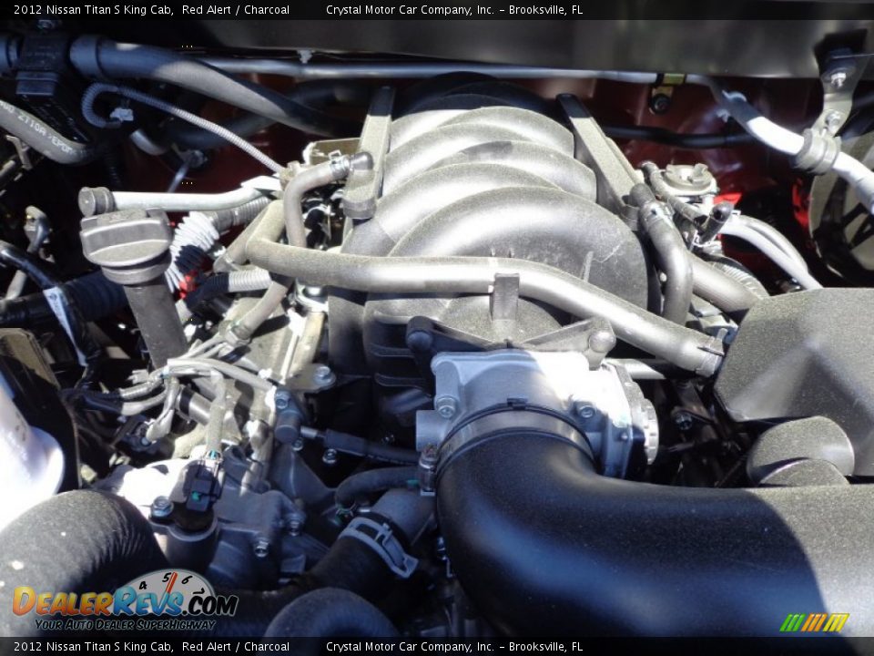 2012 Nissan Titan S King Cab Red Alert / Charcoal Photo #16