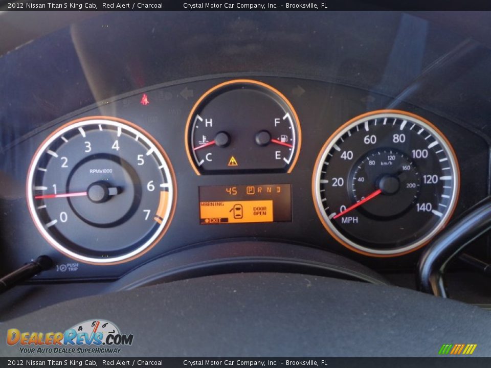 2012 Nissan Titan S King Cab Red Alert / Charcoal Photo #18