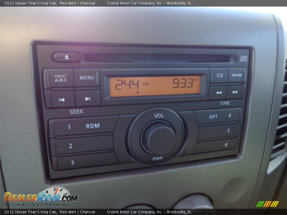 2012 Nissan Titan S King Cab Red Alert / Charcoal Photo #19