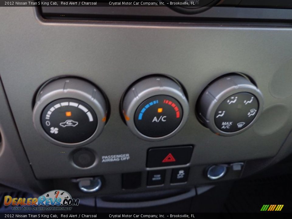 2012 Nissan Titan S King Cab Red Alert / Charcoal Photo #20
