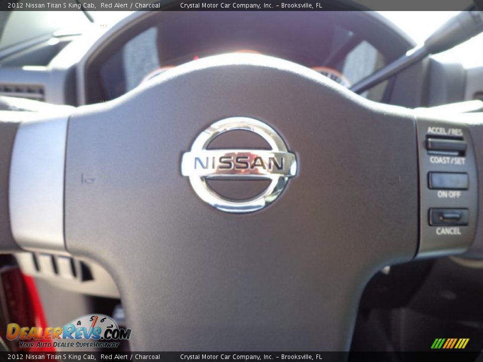 2012 Nissan Titan S King Cab Red Alert / Charcoal Photo #21