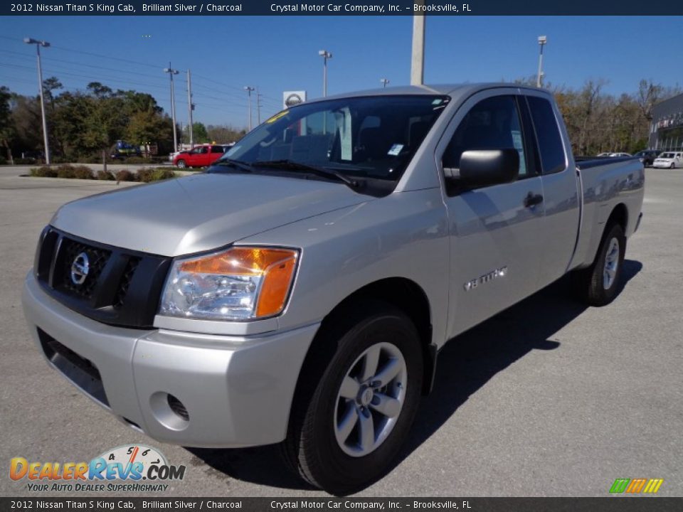 2012 Nissan Titan S King Cab Brilliant Silver / Charcoal Photo #1