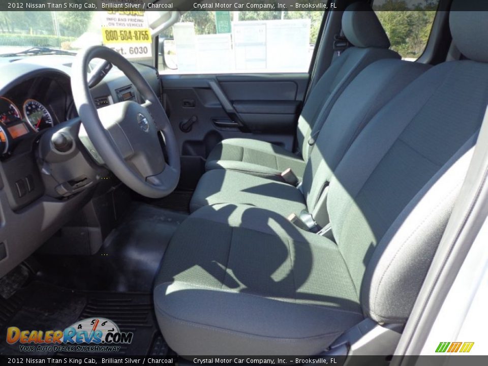 2012 Nissan Titan S King Cab Brilliant Silver / Charcoal Photo #4