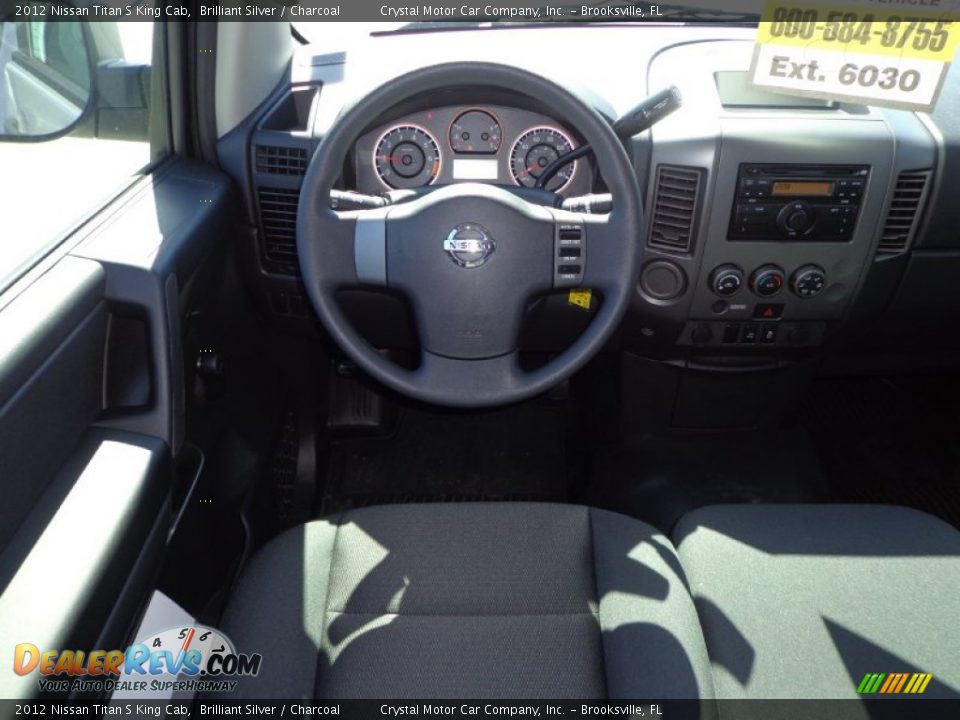 2012 Nissan Titan S King Cab Brilliant Silver / Charcoal Photo #6