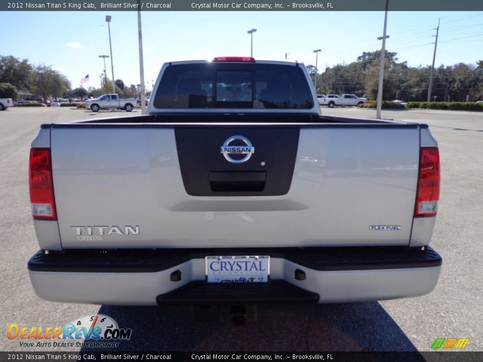 2012 Nissan Titan S King Cab Brilliant Silver / Charcoal Photo #7