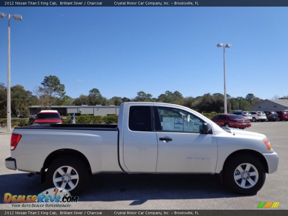 2012 Nissan Titan S King Cab Brilliant Silver / Charcoal Photo #9