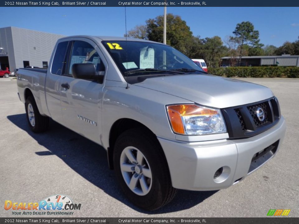 2012 Nissan Titan S King Cab Brilliant Silver / Charcoal Photo #10