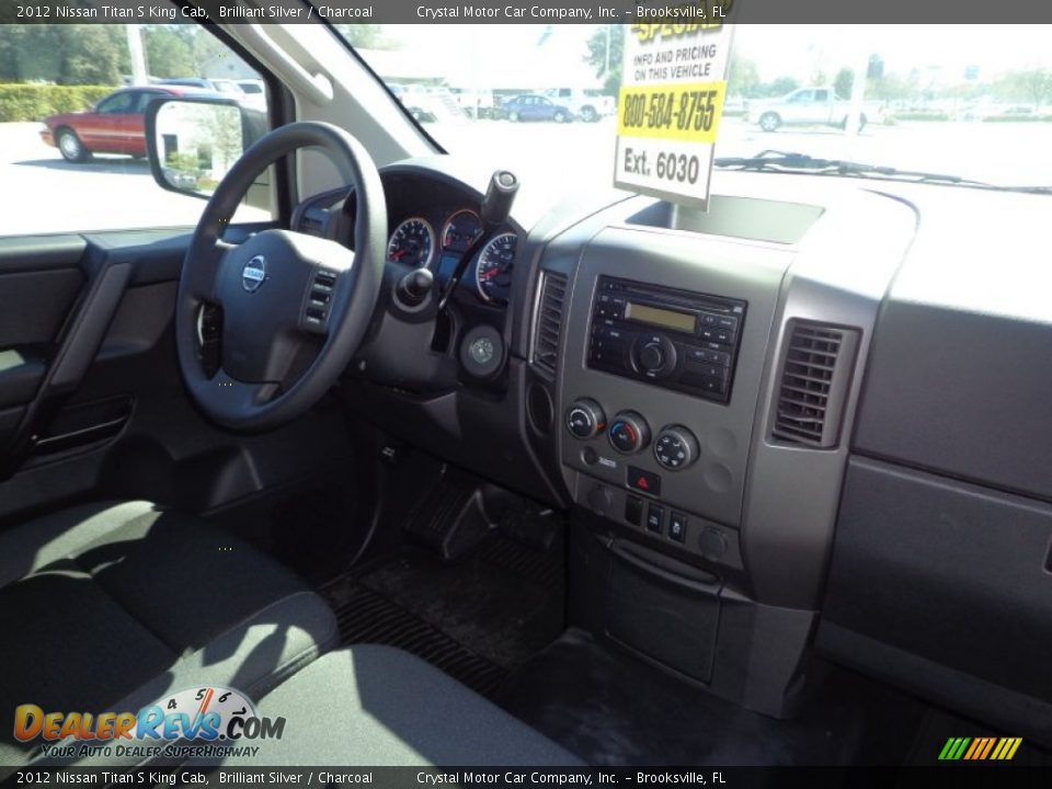 2012 Nissan Titan S King Cab Brilliant Silver / Charcoal Photo #11
