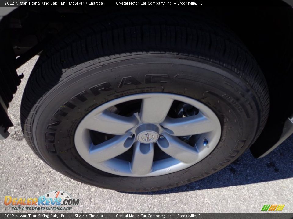 2012 Nissan Titan S King Cab Brilliant Silver / Charcoal Photo #14