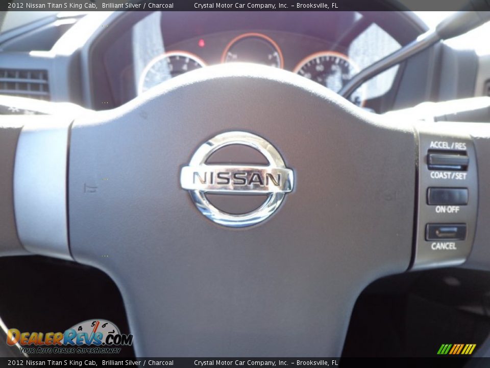 2012 Nissan Titan S King Cab Brilliant Silver / Charcoal Photo #21