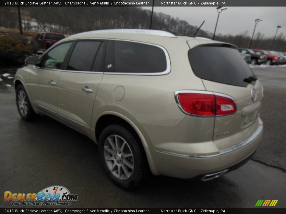 2013 Buick Enclave Leather AWD Champagne Silver Metallic / Choccachino Leather Photo #8