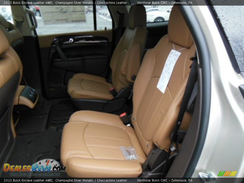 2013 Buick Enclave Leather AWD Champagne Silver Metallic / Choccachino Leather Photo #13