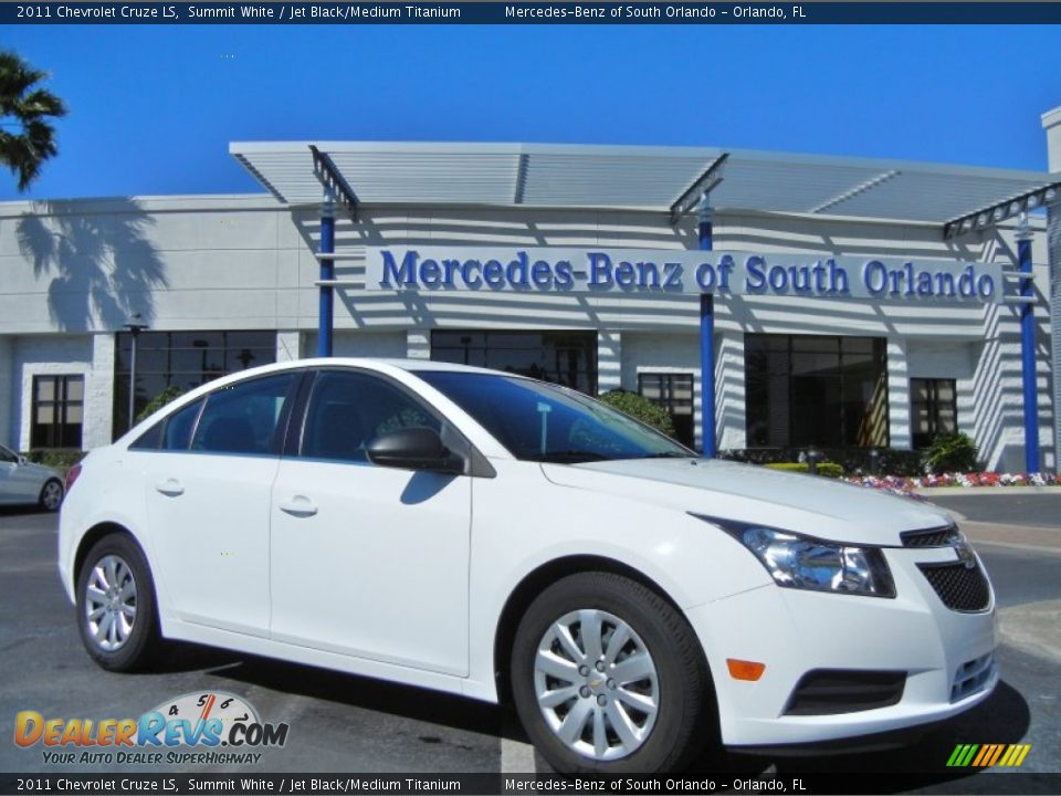 2011 Chevrolet Cruze LS Summit White / Jet Black/Medium Titanium Photo #1