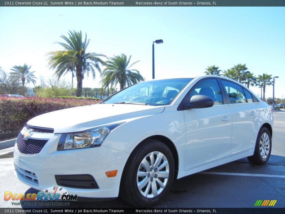 2011 Chevrolet Cruze LS Summit White / Jet Black/Medium Titanium Photo #3