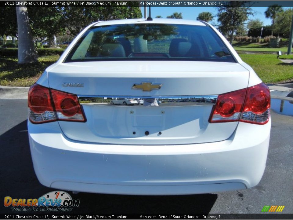 2011 Chevrolet Cruze LS Summit White / Jet Black/Medium Titanium Photo #6