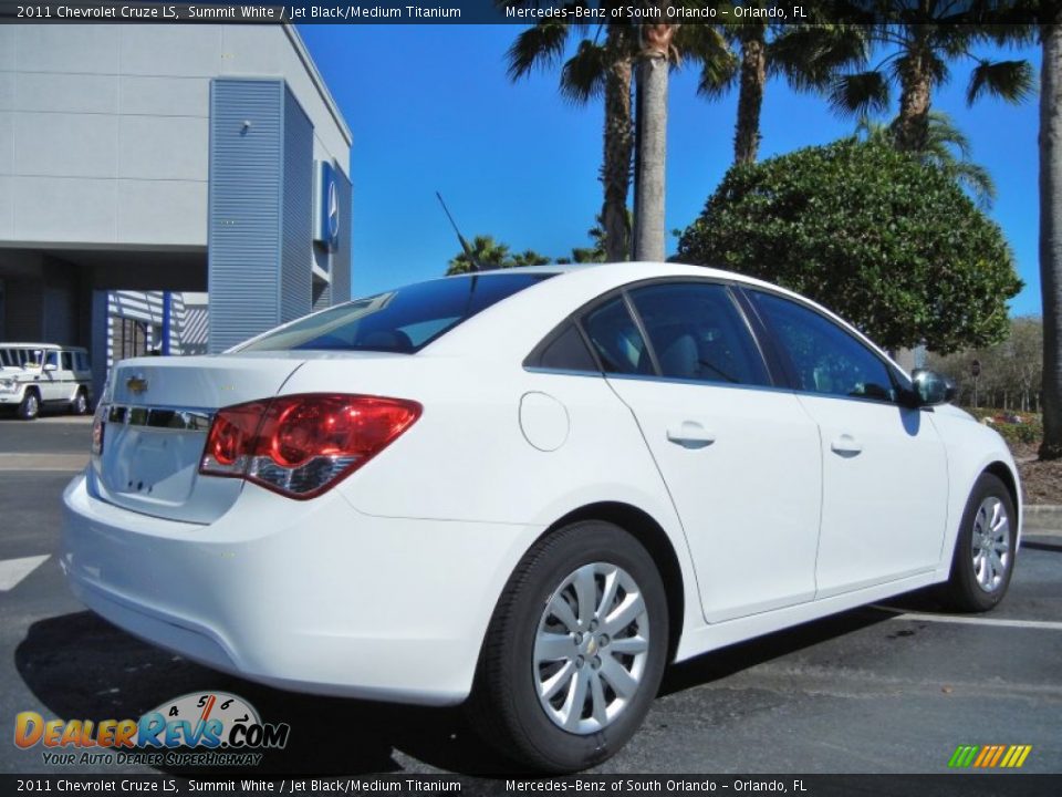 2011 Chevrolet Cruze LS Summit White / Jet Black/Medium Titanium Photo #7
