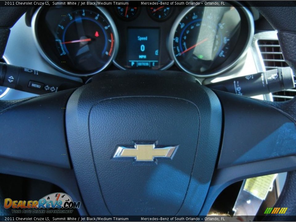 2011 Chevrolet Cruze LS Summit White / Jet Black/Medium Titanium Photo #21
