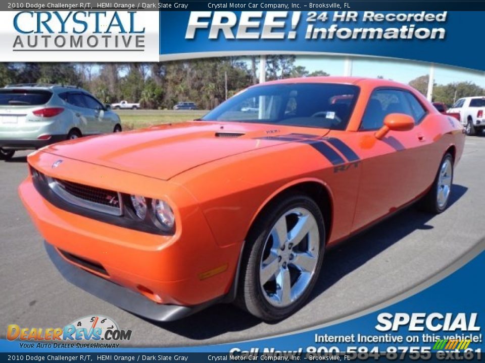 2010 Dodge Challenger R/T HEMI Orange / Dark Slate Gray Photo #1