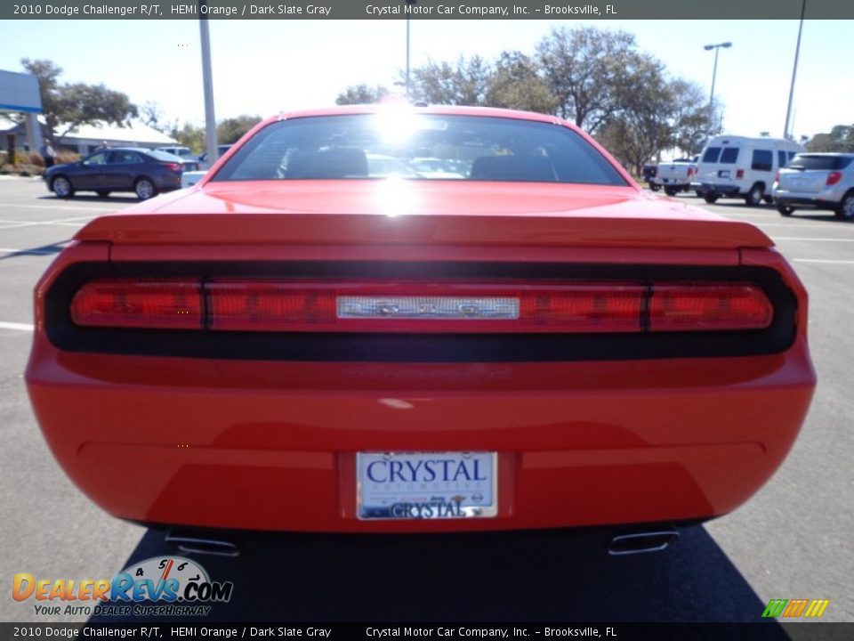 2010 Dodge Challenger R/T HEMI Orange / Dark Slate Gray Photo #7