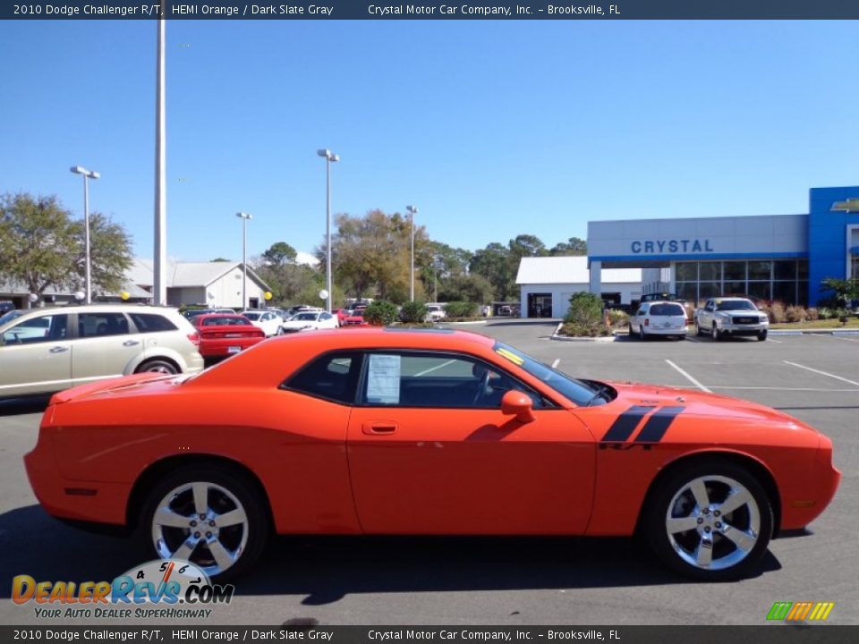 2010 Dodge Challenger R/T HEMI Orange / Dark Slate Gray Photo #9