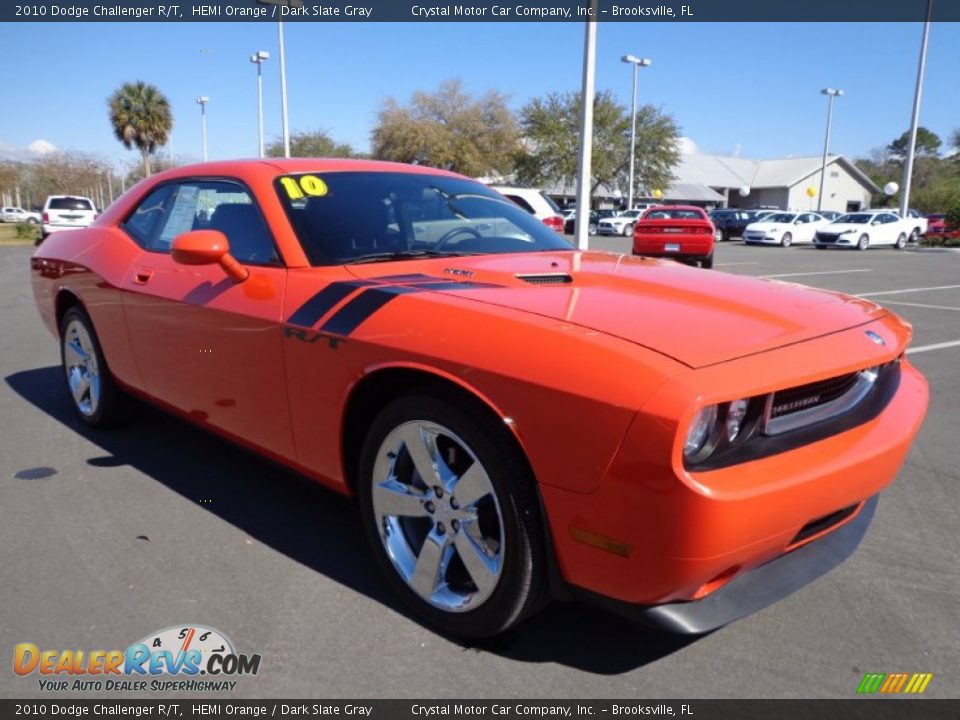 2010 Dodge Challenger R/T HEMI Orange / Dark Slate Gray Photo #10
