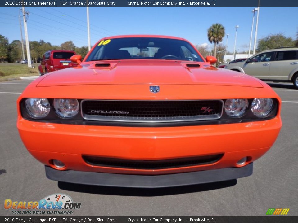 2010 Dodge Challenger R/T HEMI Orange / Dark Slate Gray Photo #13