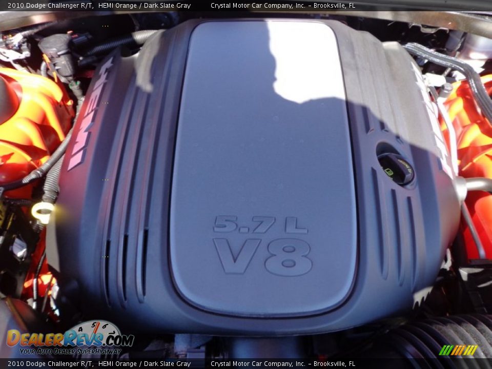 2010 Dodge Challenger R/T HEMI Orange / Dark Slate Gray Photo #16