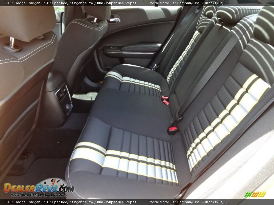 Rear Seat of 2012 Dodge Charger SRT8 Super Bee Photo #5