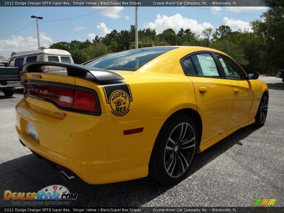 2012 Dodge Charger SRT8 Super Bee Stinger Yellow / Black/Super Bee Stripes Photo #9
