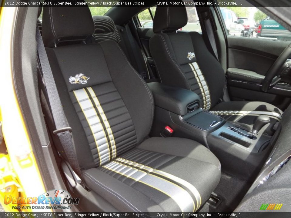 Front Seat of 2012 Dodge Charger SRT8 Super Bee Photo #13