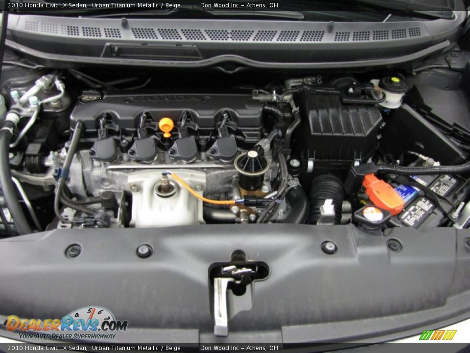 2010 Honda Civic LX Sedan Urban Titanium Metallic / Beige Photo #5