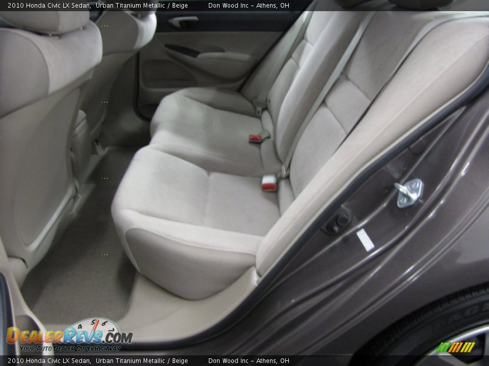 2010 Honda Civic LX Sedan Urban Titanium Metallic / Beige Photo #7