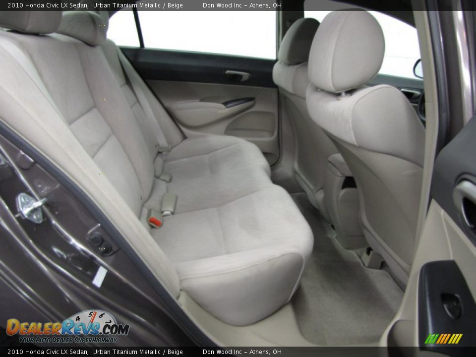 2010 Honda Civic LX Sedan Urban Titanium Metallic / Beige Photo #8