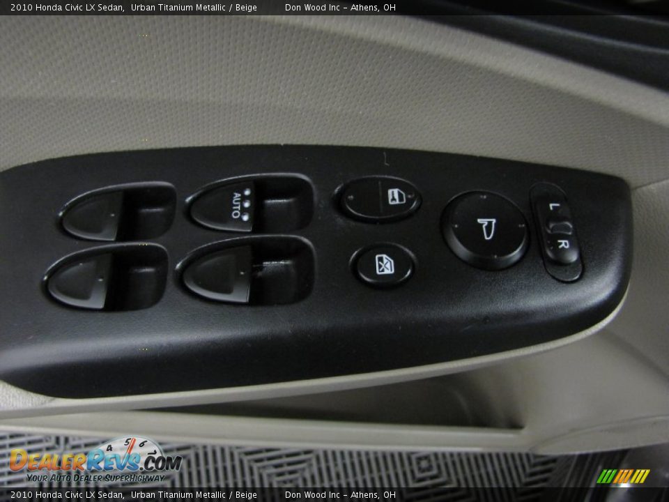 2010 Honda Civic LX Sedan Urban Titanium Metallic / Beige Photo #11