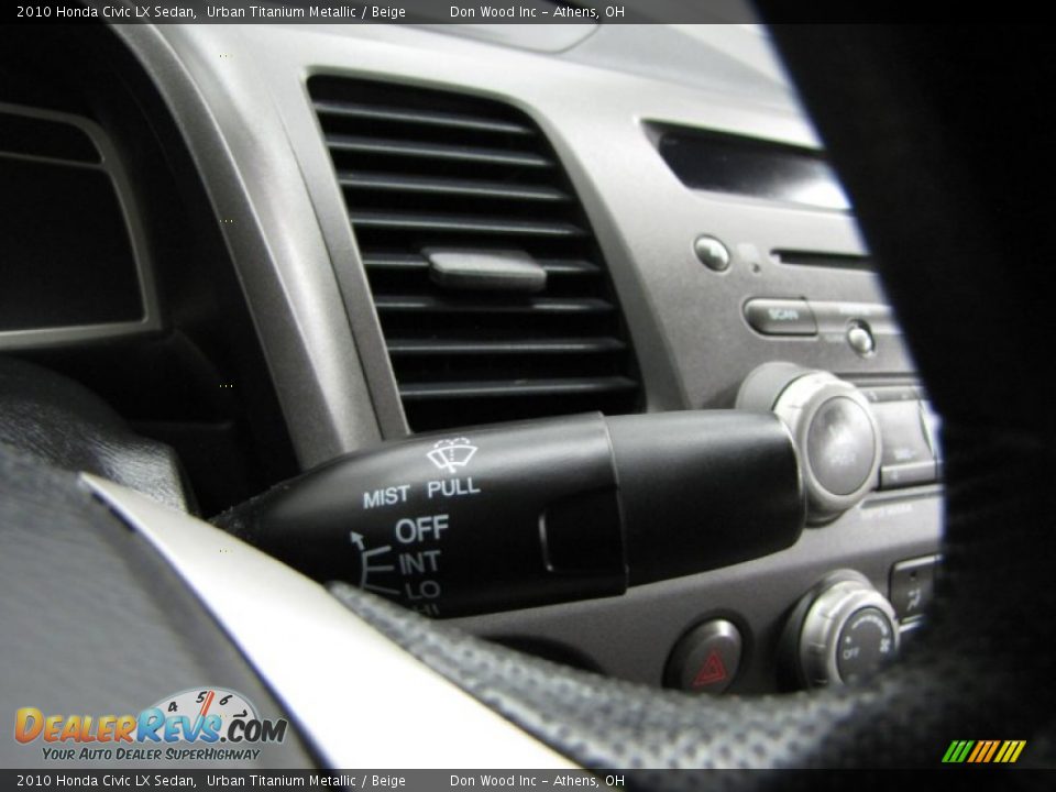 2010 Honda Civic LX Sedan Urban Titanium Metallic / Beige Photo #19