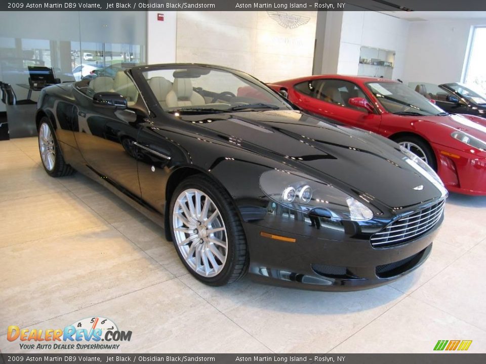 2009 Aston Martin DB9 Volante Jet Black / Obsidian Black/Sandstorm Photo #1