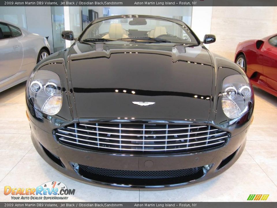 2009 Aston Martin DB9 Volante Jet Black / Obsidian Black/Sandstorm Photo #2