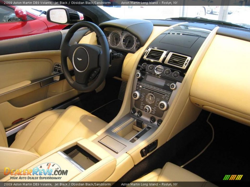 2009 Aston Martin DB9 Volante Jet Black / Obsidian Black/Sandstorm Photo #6