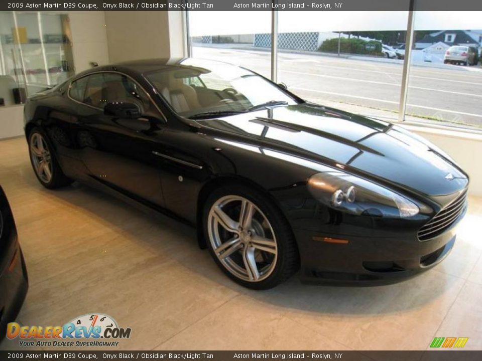 2009 Aston Martin DB9 Coupe Onyx Black / Obsidian Black/Light Tan Photo #1