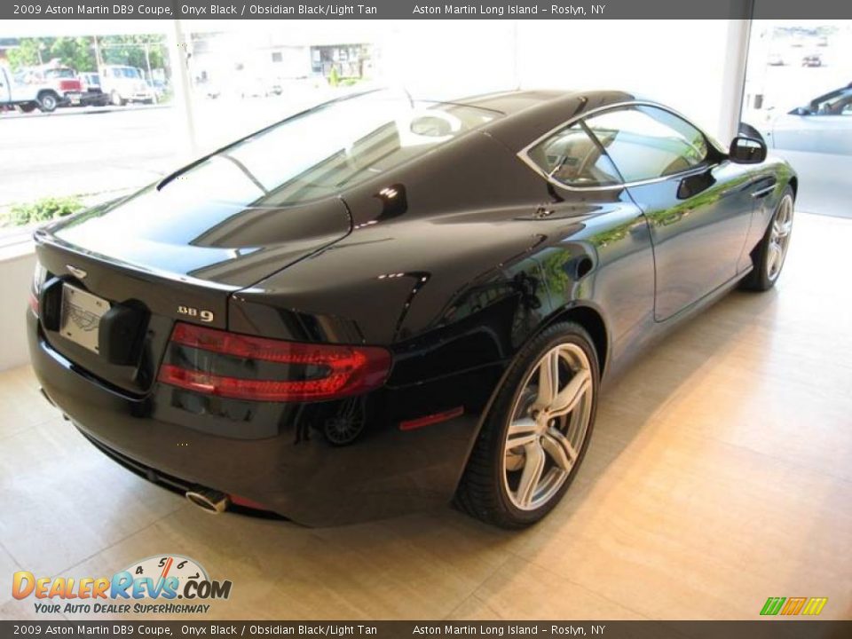 2009 Aston Martin DB9 Coupe Onyx Black / Obsidian Black/Light Tan Photo #3