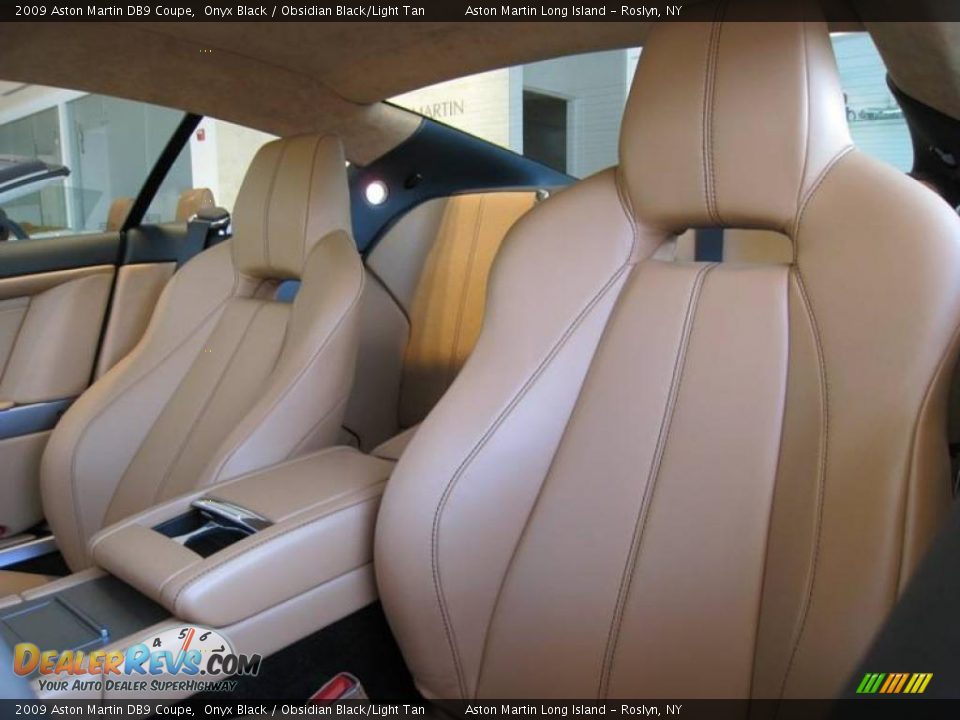 2009 Aston Martin DB9 Coupe Onyx Black / Obsidian Black/Light Tan Photo #6