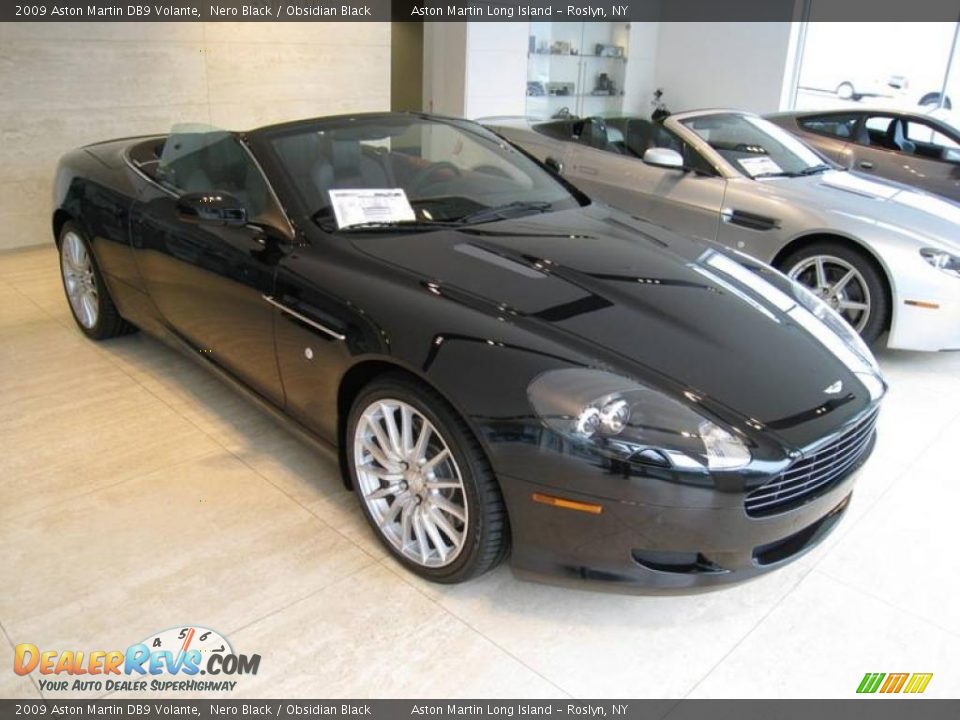 2009 Aston Martin DB9 Volante Nero Black / Obsidian Black Photo #1
