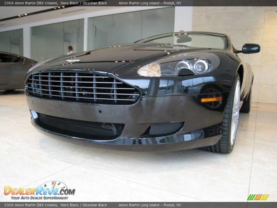 2009 Aston Martin DB9 Volante Nero Black / Obsidian Black Photo #2