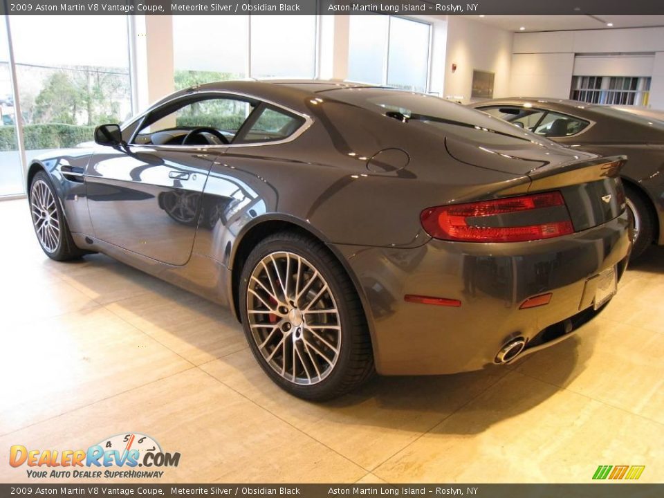 2009 Aston Martin V8 Vantage Coupe Meteorite Silver / Obsidian Black Photo #4