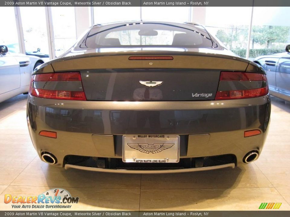 2009 Aston Martin V8 Vantage Coupe Meteorite Silver / Obsidian Black Photo #5