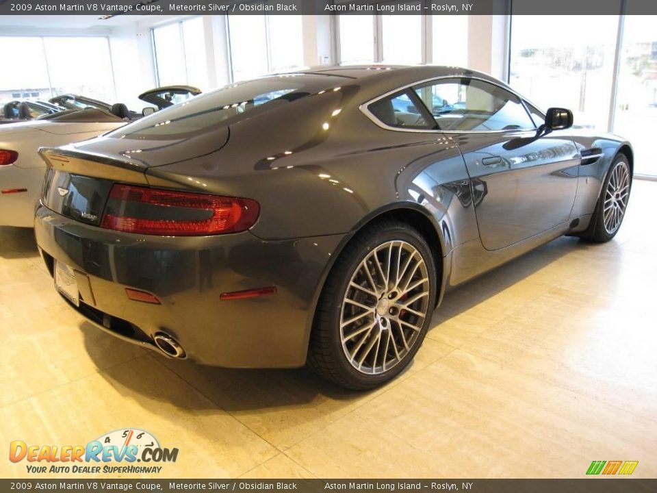 2009 Aston Martin V8 Vantage Coupe Meteorite Silver / Obsidian Black Photo #6