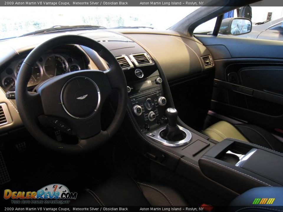 2009 Aston Martin V8 Vantage Coupe Meteorite Silver / Obsidian Black Photo #7