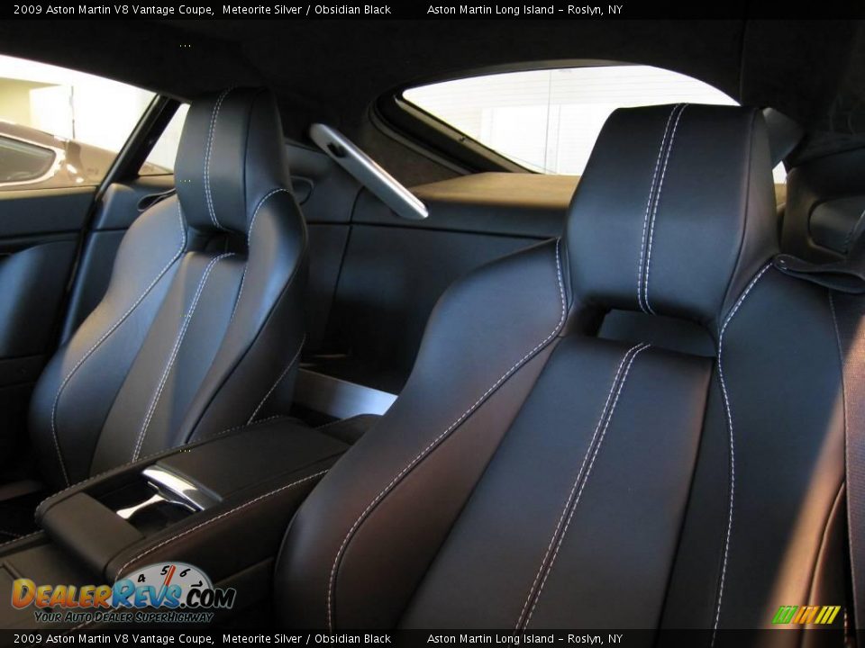 2009 Aston Martin V8 Vantage Coupe Meteorite Silver / Obsidian Black Photo #8