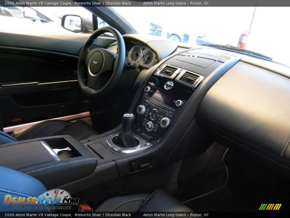 2009 Aston Martin V8 Vantage Coupe Meteorite Silver / Obsidian Black Photo #9